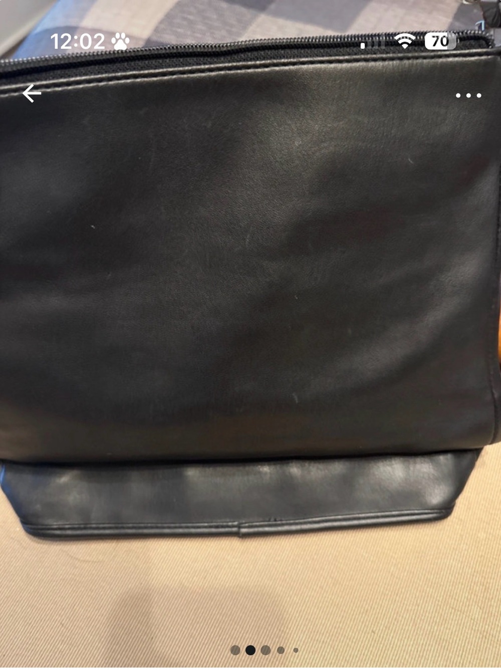 Black Leather Shoulder Bag - Picture 2 of 7